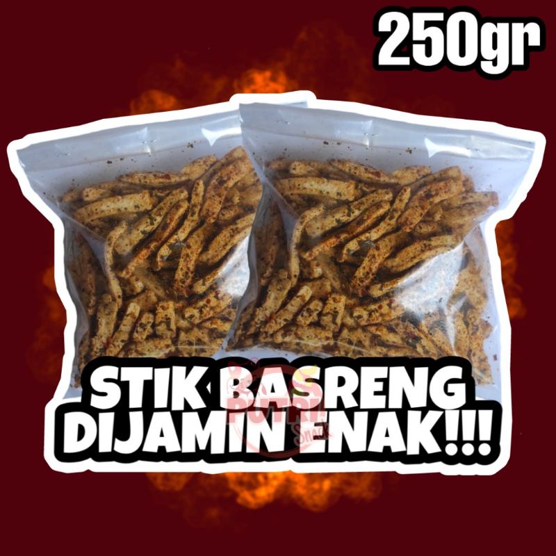 Basreng 250gr Pedas Daun Jeruk Banyak Rasa