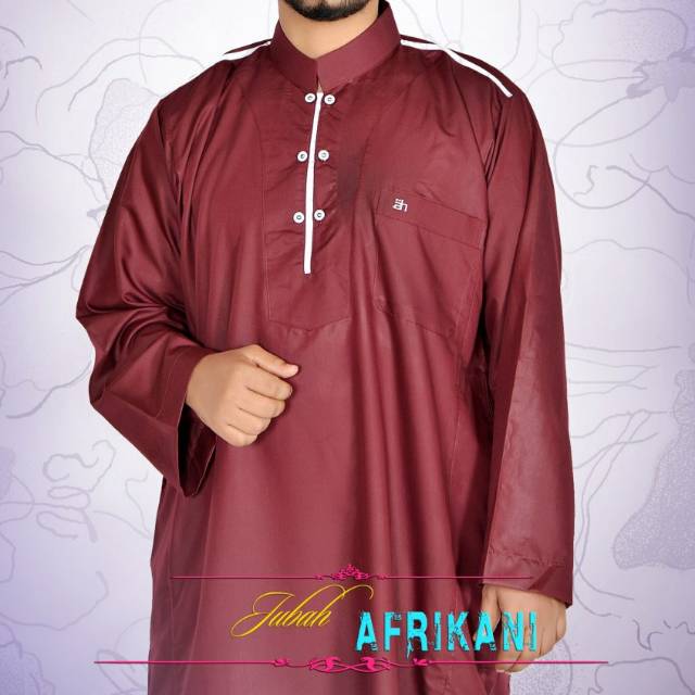 Al-Ham Jubah reguler Al-Ham Pakai Kancing Dan Berkerah Uk.S,M,L,XL,XXL