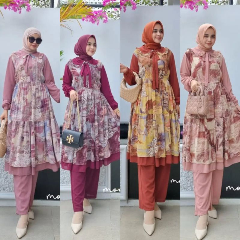 SYARIFAH ONE SET CELANA BY MONA SYARI M.E