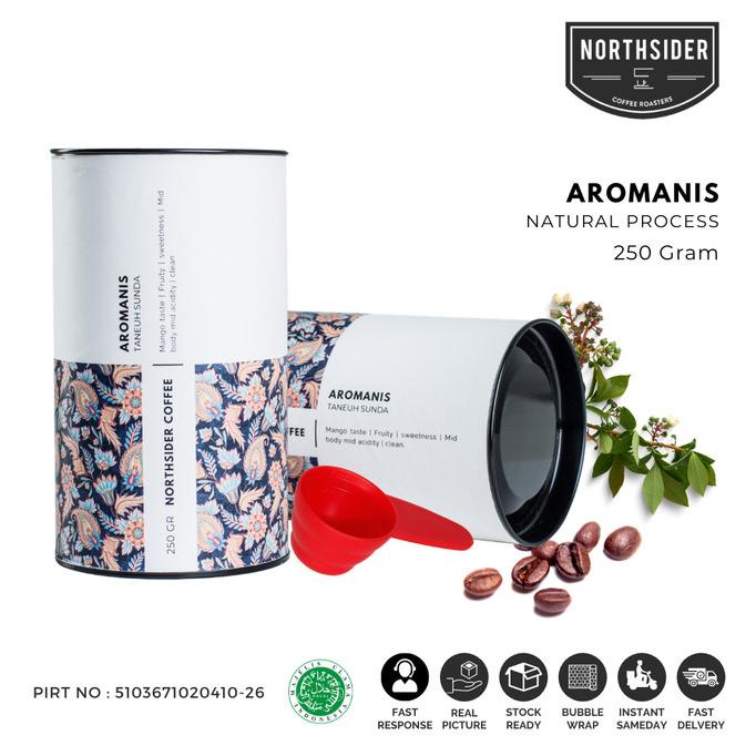 

BIJI KOPI ARABIKA AROMANIS NATURAL - 250GR NORTHSIDER COFFEE -Diskon Besar