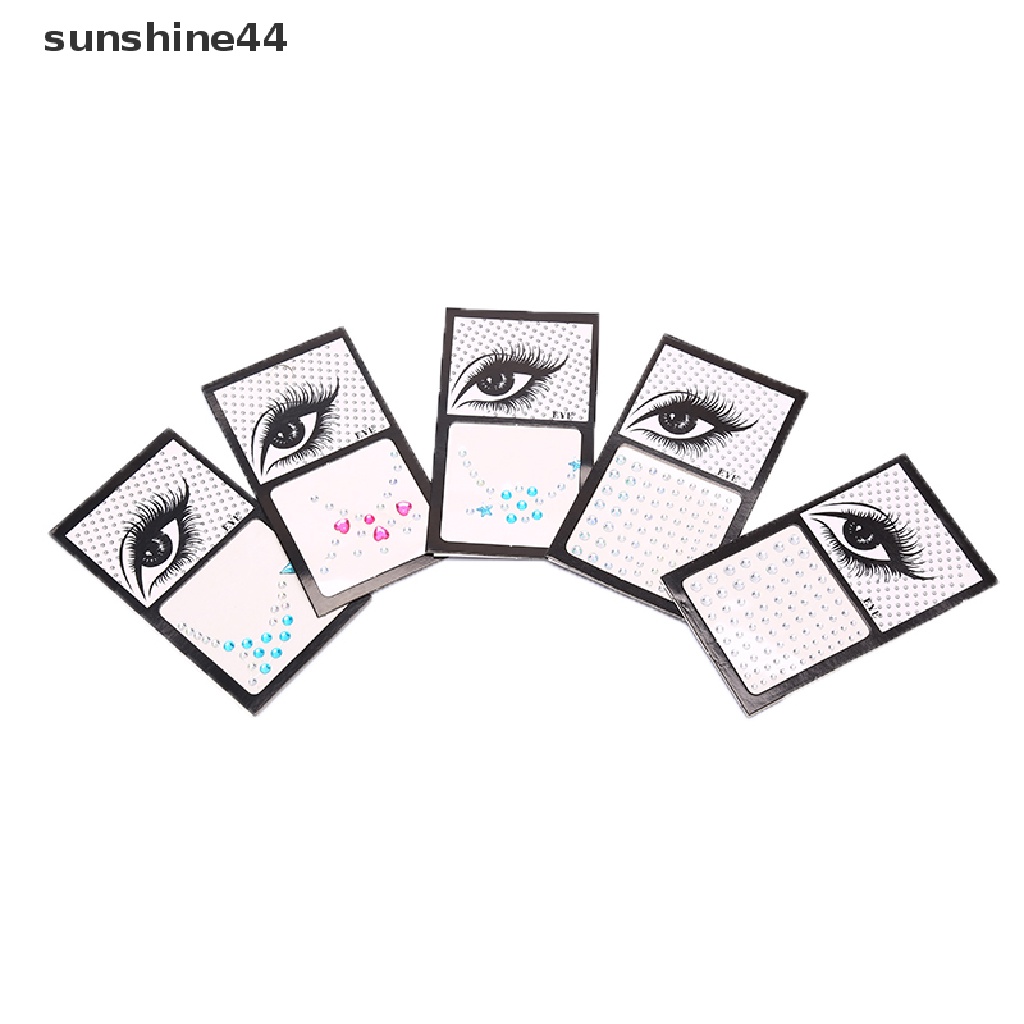 Sunshine Stiker Kristal Glitter Untuk Wajah / Mata / Tubuh