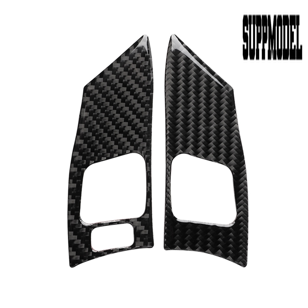 2pcs Stiker Cover Stir Mobil Kiri / Kanan Bahan Carbon Fiber Untuk Lexus IS250 2006-2012