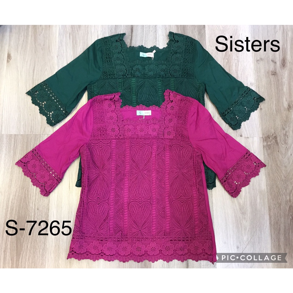 SISTERS Blouse Katun x Renda 7265