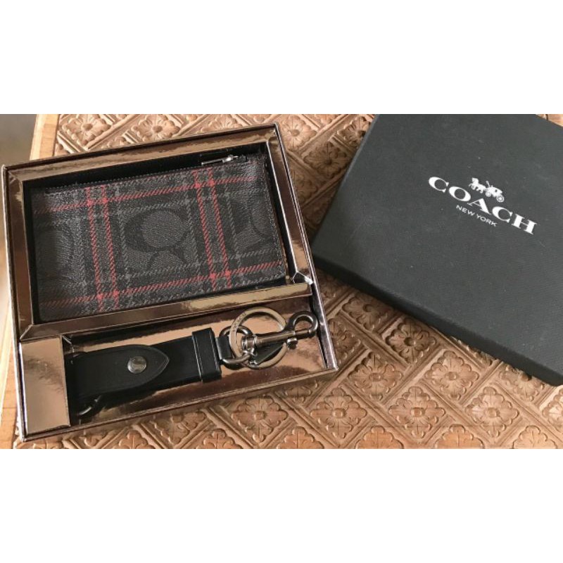 Dompet Coach Card Wallet Set Authentic Original