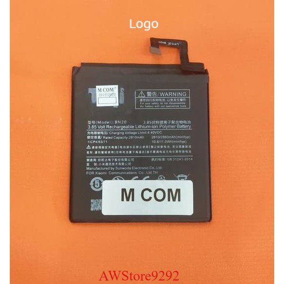 Mcom Battery Batre Baterai Double Power Mcom Xiaomi Mi5c Mi 5C BN20 BN-20 BN 20