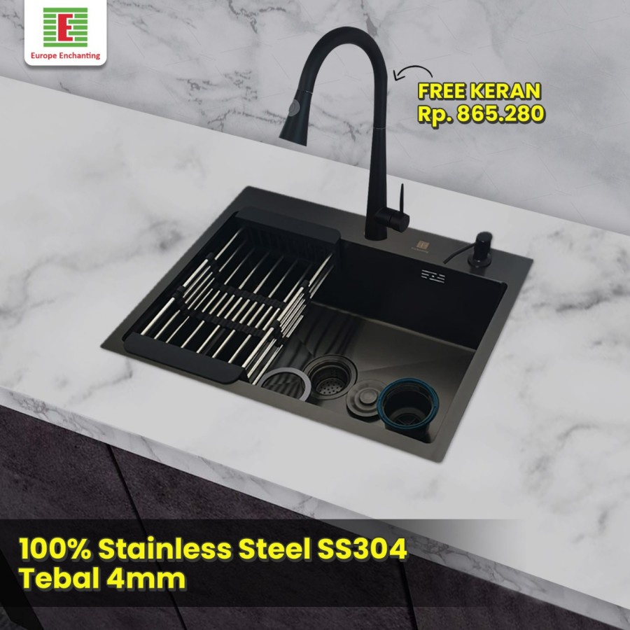Kitchen Sink Dapur / Bak Cuci Piring Europe Enchanting e1078 set