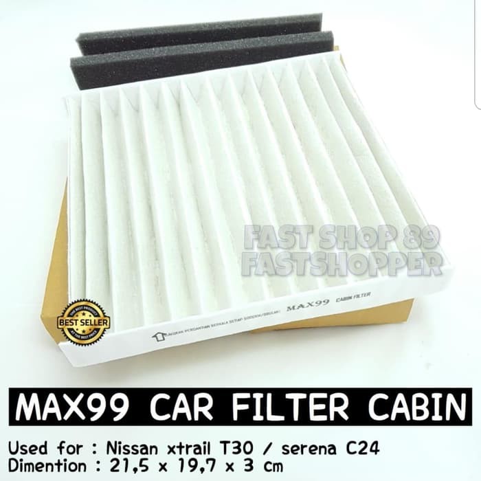 FILTER KABIN CABIN AC NISSAN XTRAIL T30 / SERENA C24 - FK761