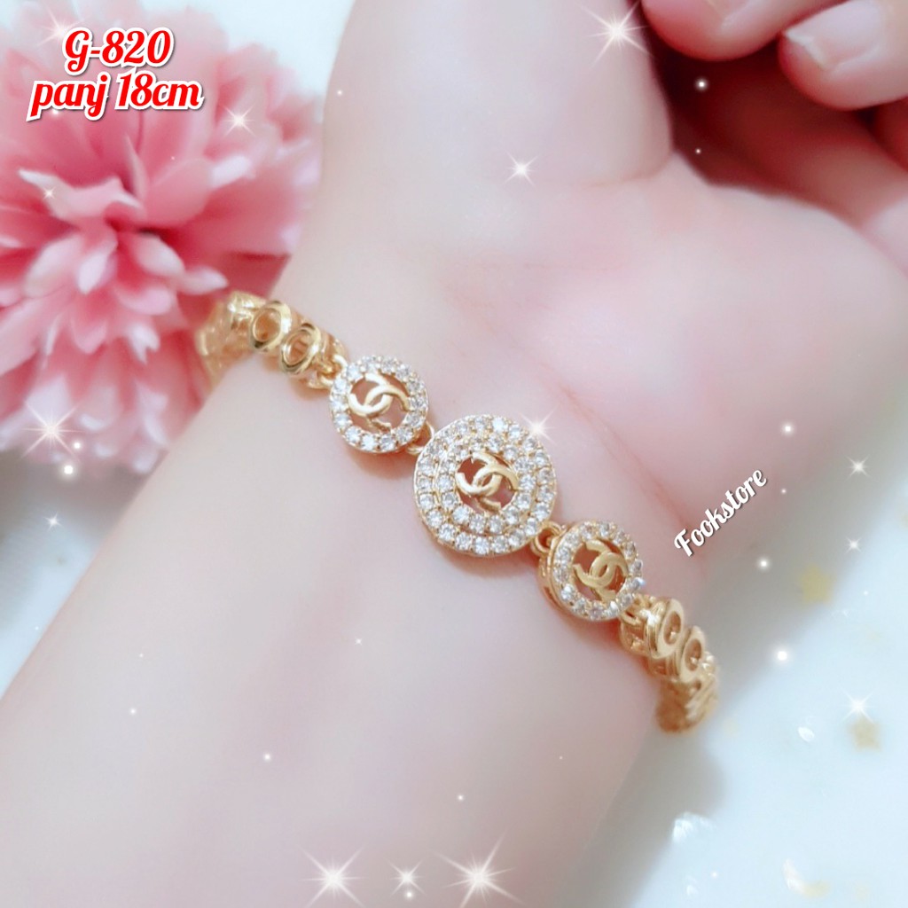 TERBARU Gelang Wanita 2 LAYER Fashion Korea-3