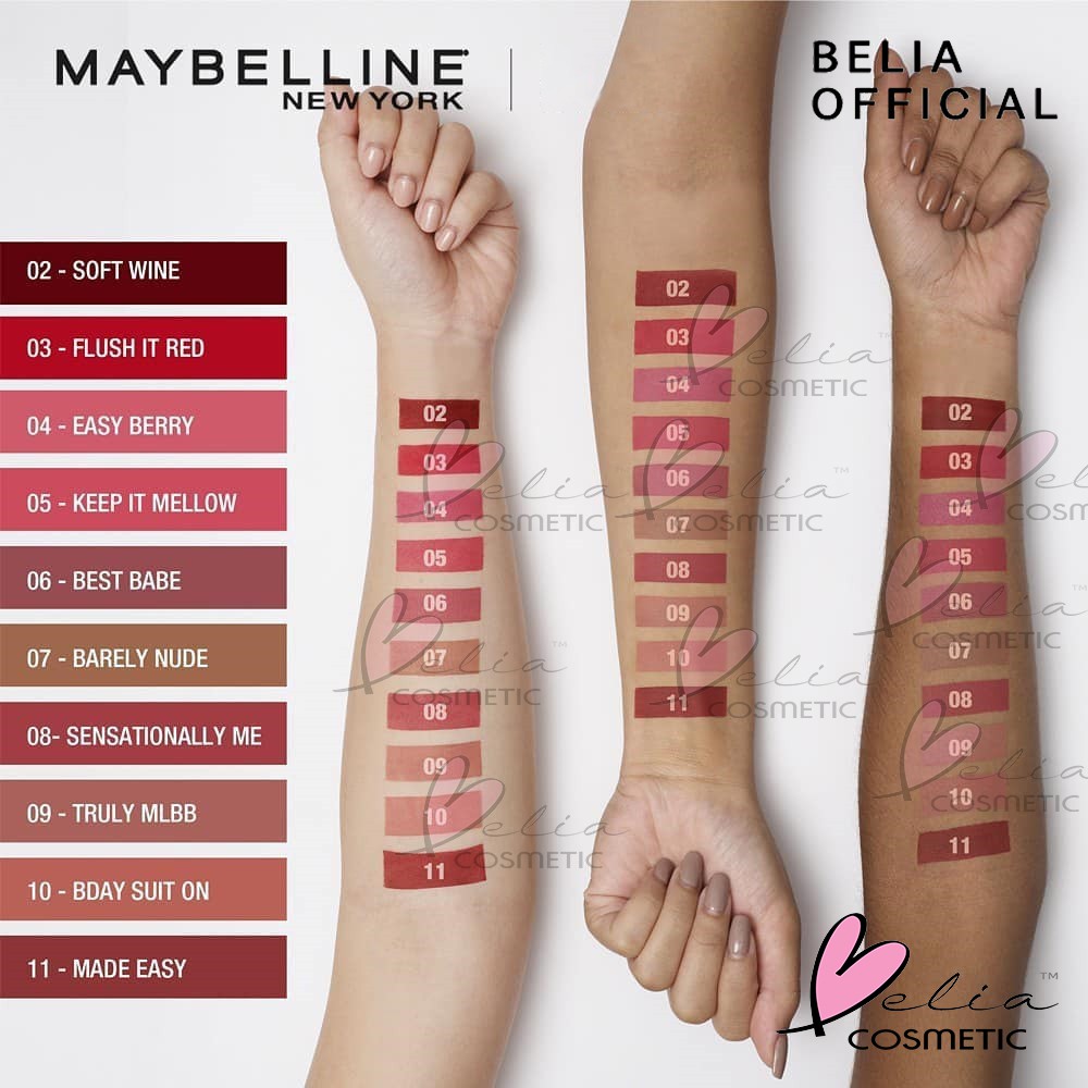 ❤ BELIA ❤ MAYBELLINE Color Sensational Liquid Matte The Nudes | Nude Lip Tint 7g | liptint maybeline