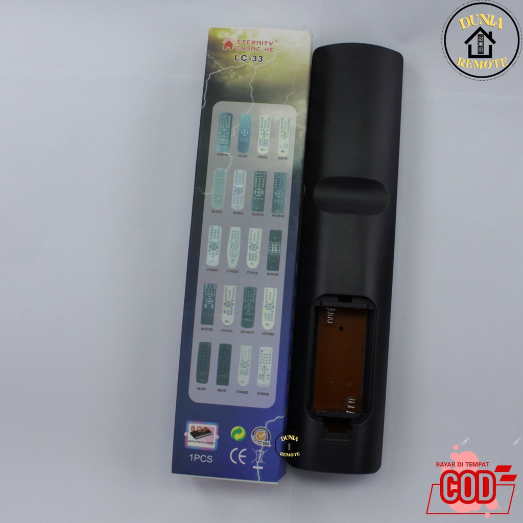 Remot Remote TV LG MULTI LCD LED 3D LC-33 Tanpa setting