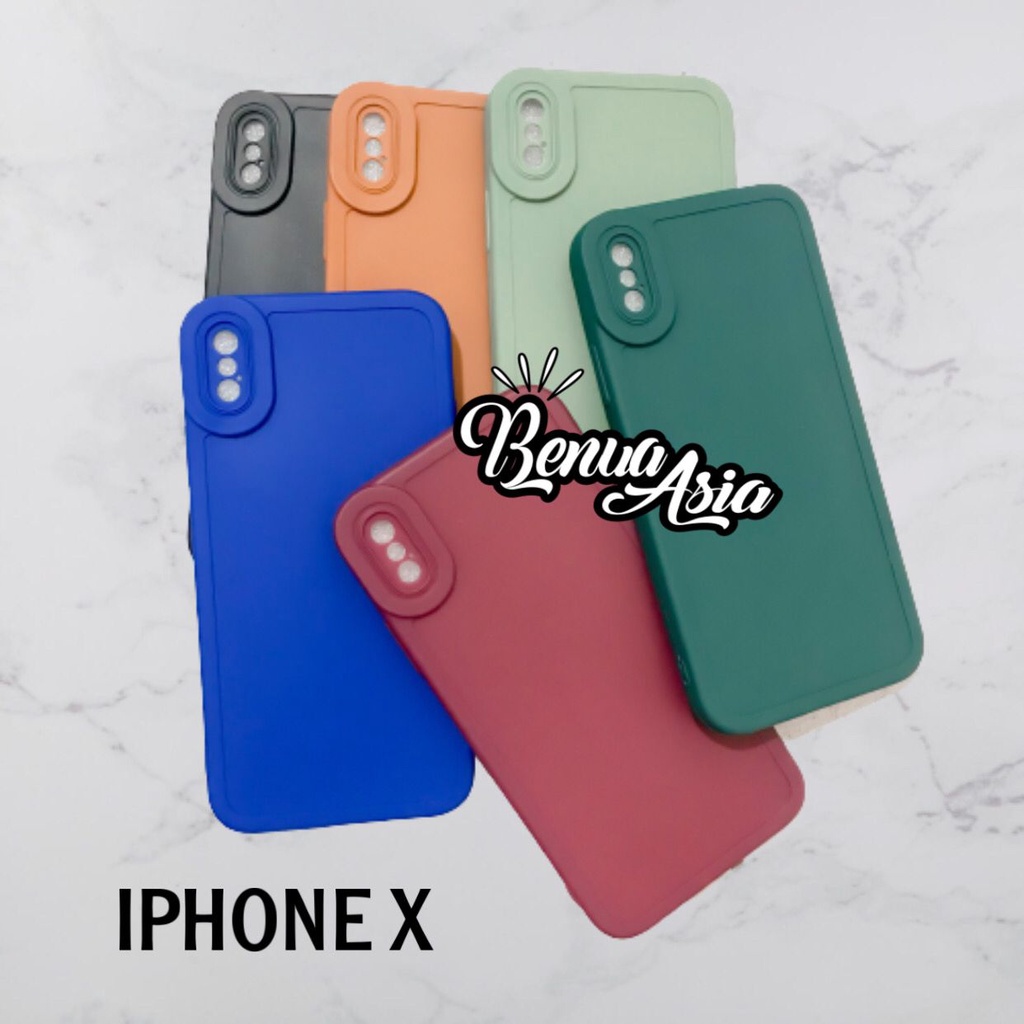 SOFTCASE PRO CAMERA IPHONE X XS MACARON - FA