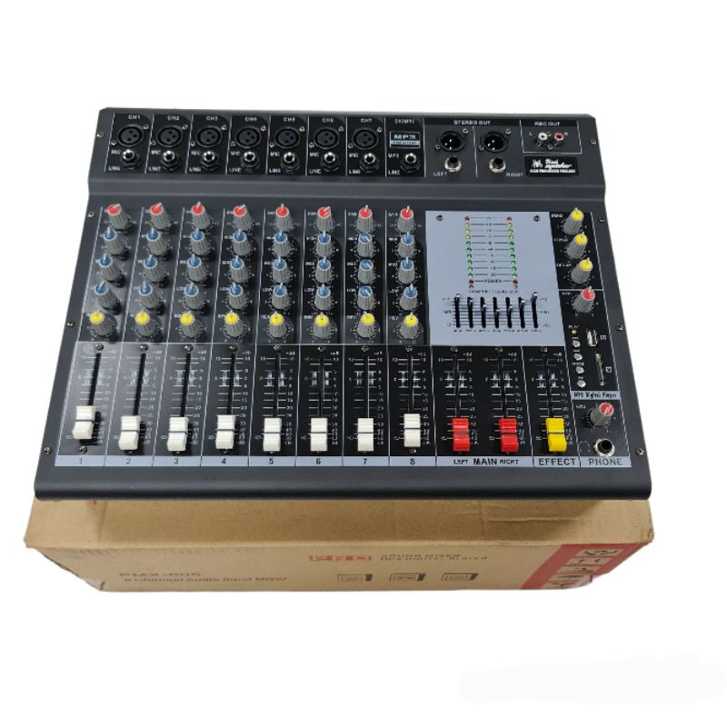 Power Mixer Blackspider Bluetooth PMX805 PMX 805 8 Channel