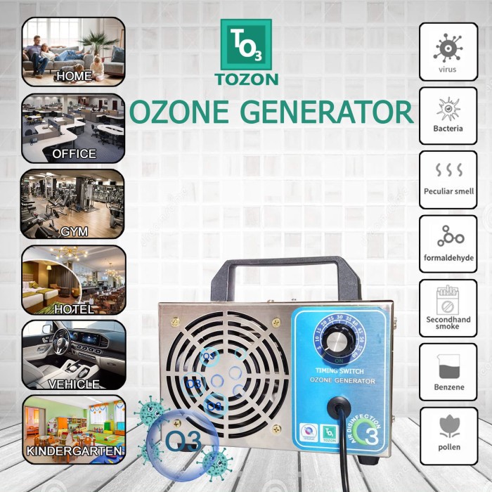 Ozone Ozon Generator 32 g/hr sterilizer desinfectant penghilang bau