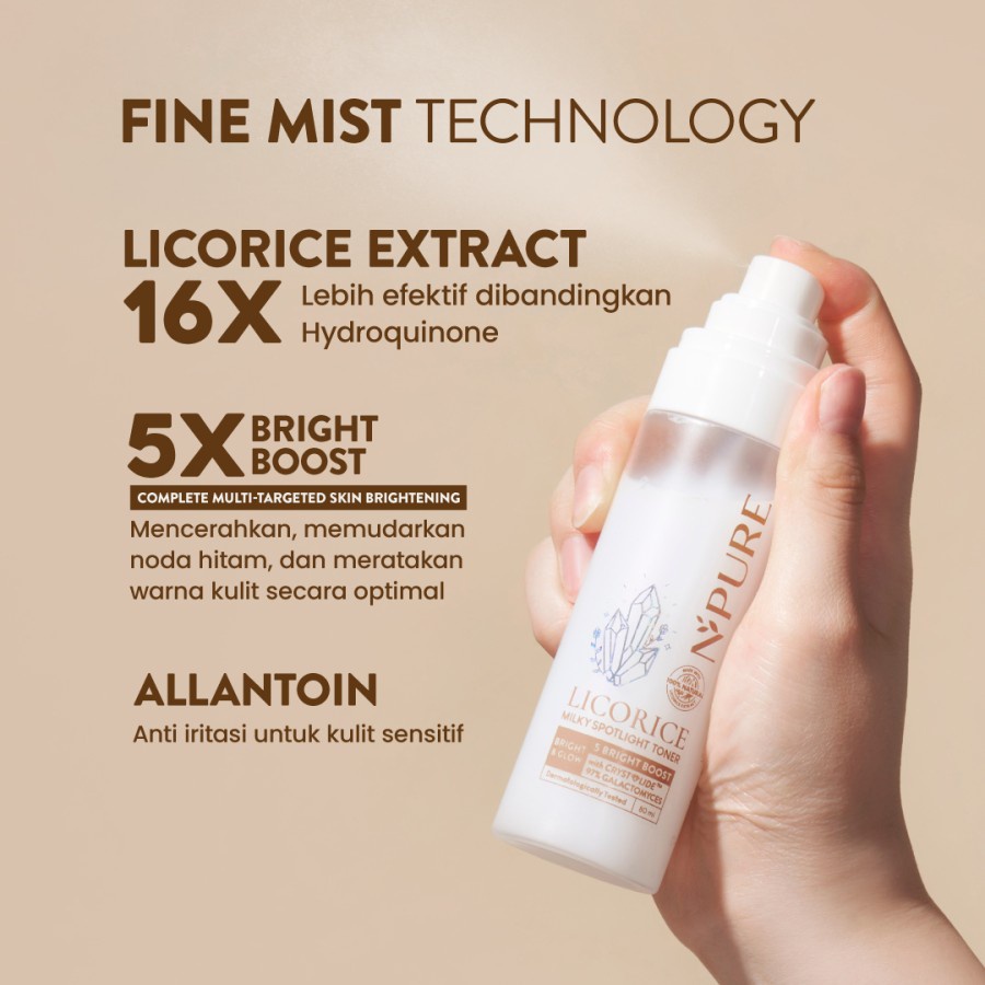 NPURE LICORICE MILKY SPOTLIGHT TONER 80ML