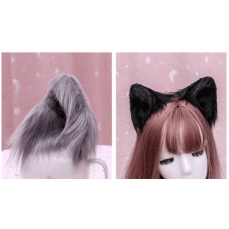 JL-03 JEPITAN TELINGA WOLF fox dog ear hairpin hairclip jepit kuping serigala anjing rubah jepitan rambut cosplay