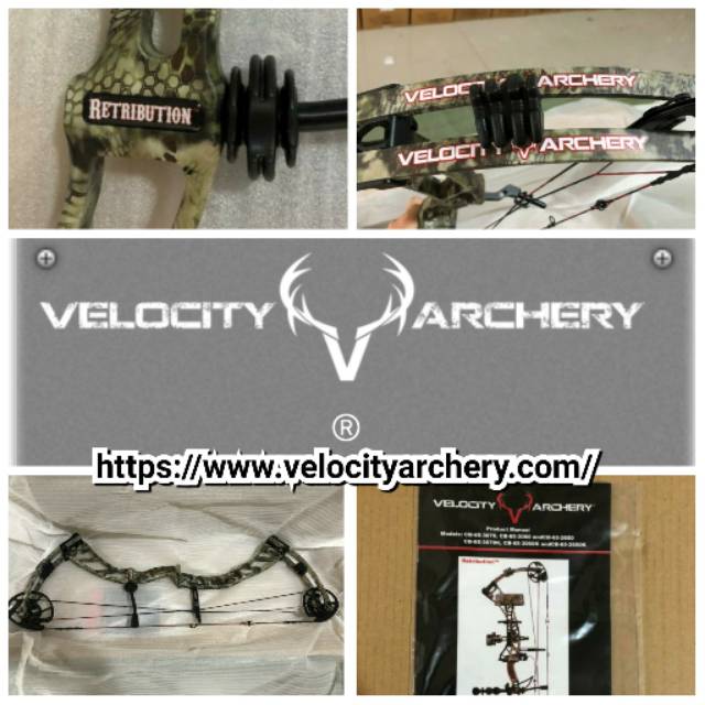 RETRIBUTION Hunting Compound Bow - VELOCITY ARCHERY Compound Bow - Busur Panah compound Hunting