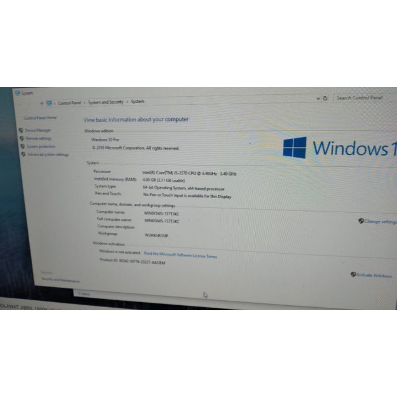 paket core i5 3570 & mainboard h61