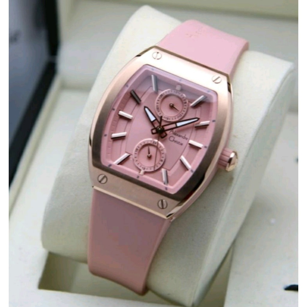 Alexandre Christie Ac 2944 / Jam Tangan Wanita Rubber Original