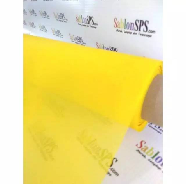 Kain Screen Sablon T150 Kuning 50cm Lebar 165cm