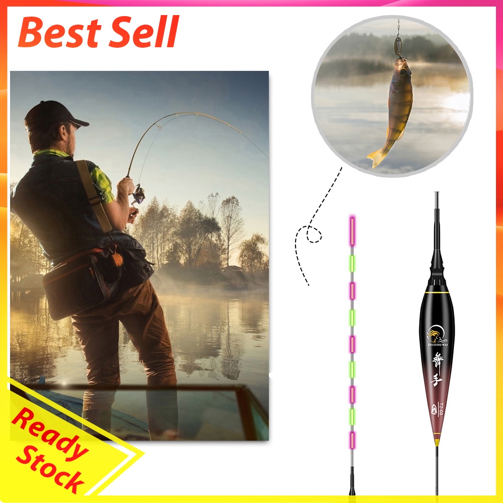 Nano Electronic Fishing Float Bite Alarm LED Light Fishing Luminous Buoy