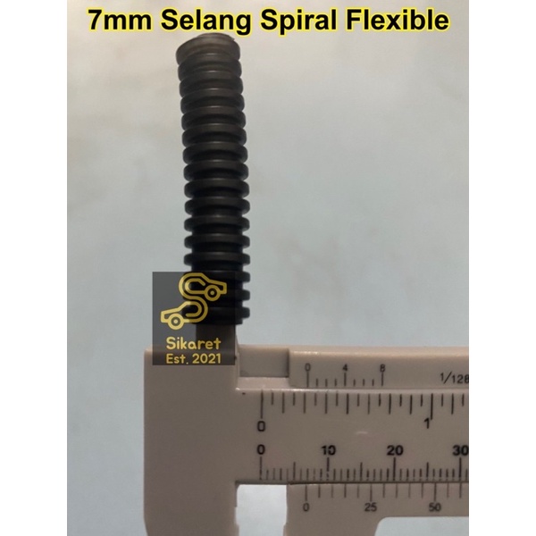 Selang Spiral Flexible Fleksibel Pembungkus Kabel 7 mm 7mm