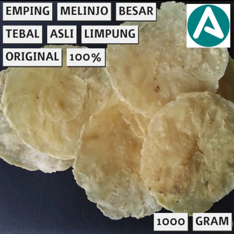 

Emping melinjo jumbo tebal (15-20 biji) 1 kg original Limpung Batang