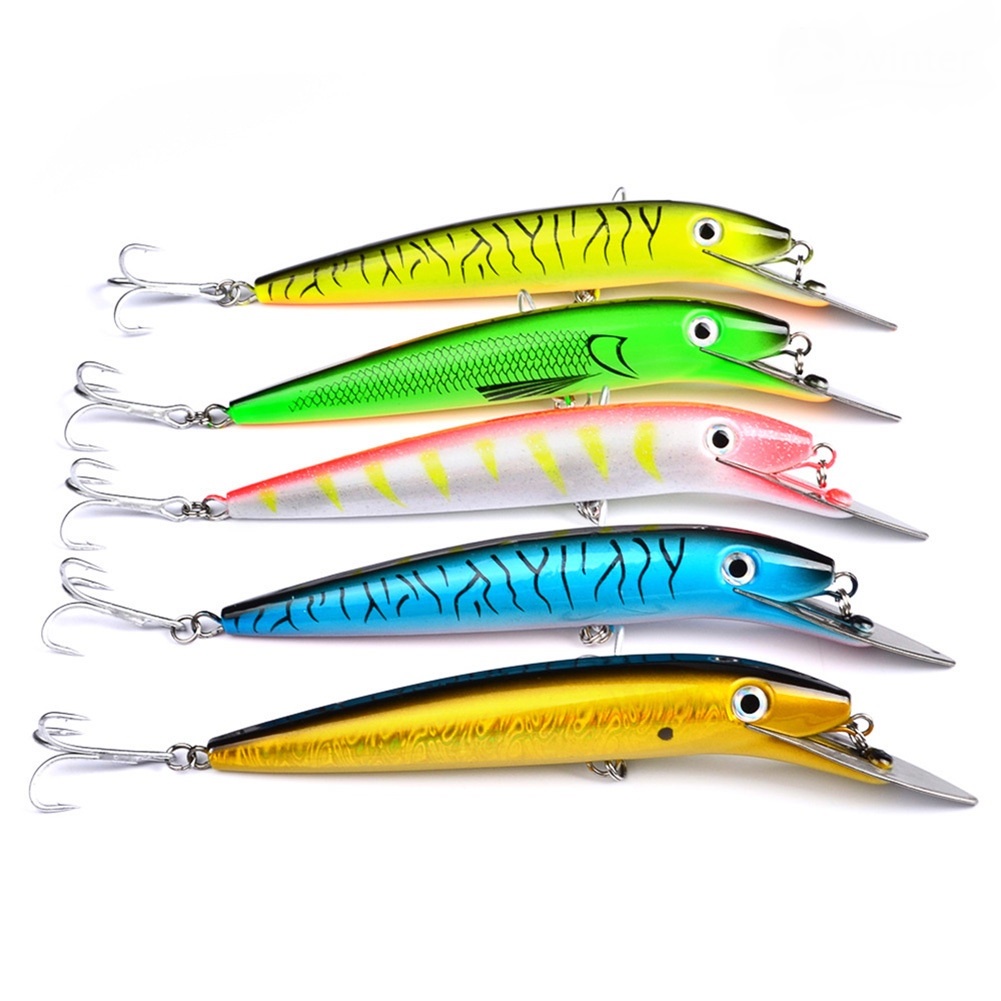 FDD UMPAN PANCING BENTUK IKAN KECIL BAHAN ABS PANJANG 20CM WARAN STABILO GREEN DAN PINK