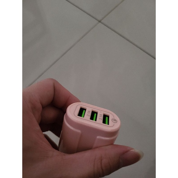 CHARGER CASAN DUAL FAST CHARGING QUICK CHARGING 3.0 DUAL 2.1A ORIGINAL