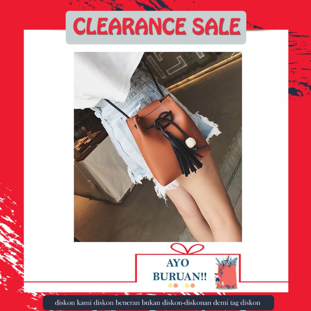 [LOGU][CUCI GUDANG] Tas selempang kecil, Tas Hp wanita, Sling bag stylist wanita
