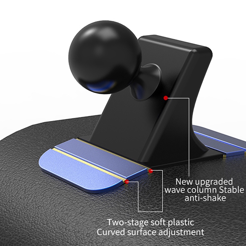 Aksesoris Bracket Stand Base Holder Handphone 17mm Rotasi Putar Anti Slip Untuk Dashboard Mobil