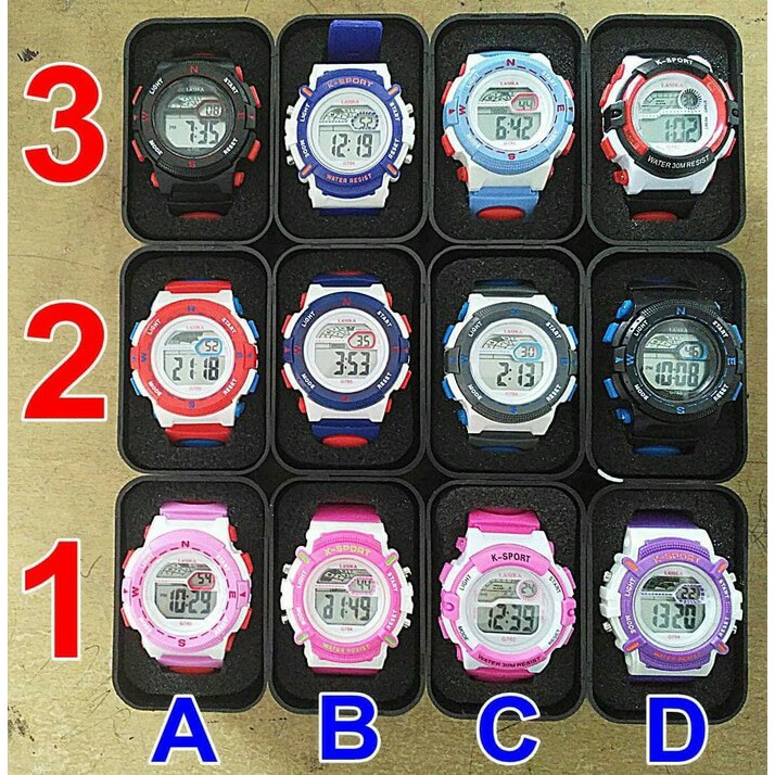PROMOO TERMURAAHH  Jam Tangan Anak Digital Lasika / Kado Hadiah Unik Ultah Aksesoris .