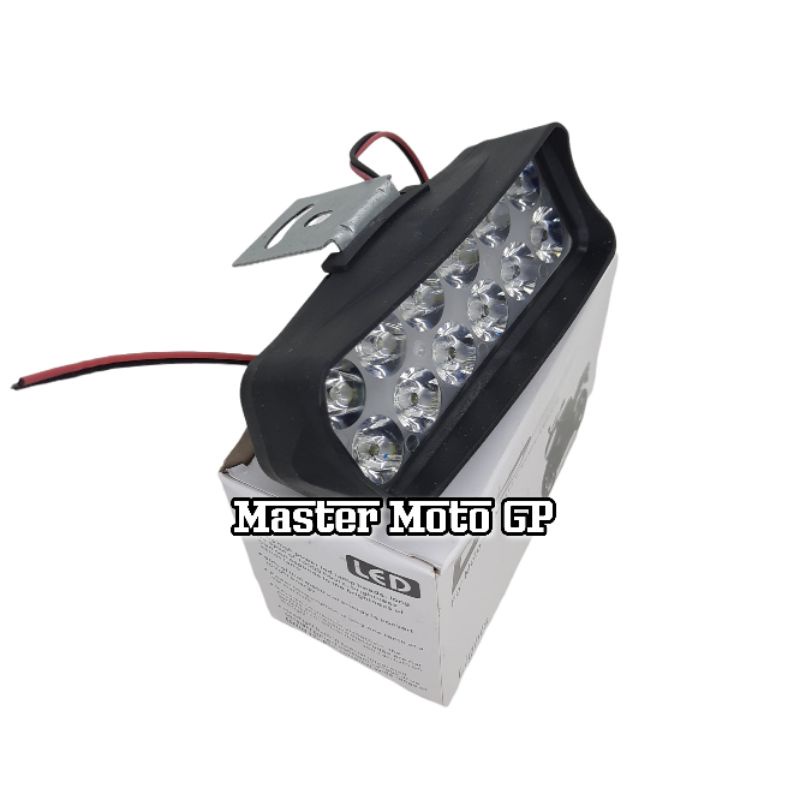 Lampu tembak 12 Led For motorcycle and electric Vehicle Lights Lampu tembak 12 mata L5 12watt DC9-85V 1200ML LED L5