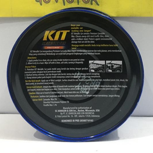 KIT METALLIC CAR PASTE WAX - PREMIUM CARNAUBA WAX KIT - POLISH KIT