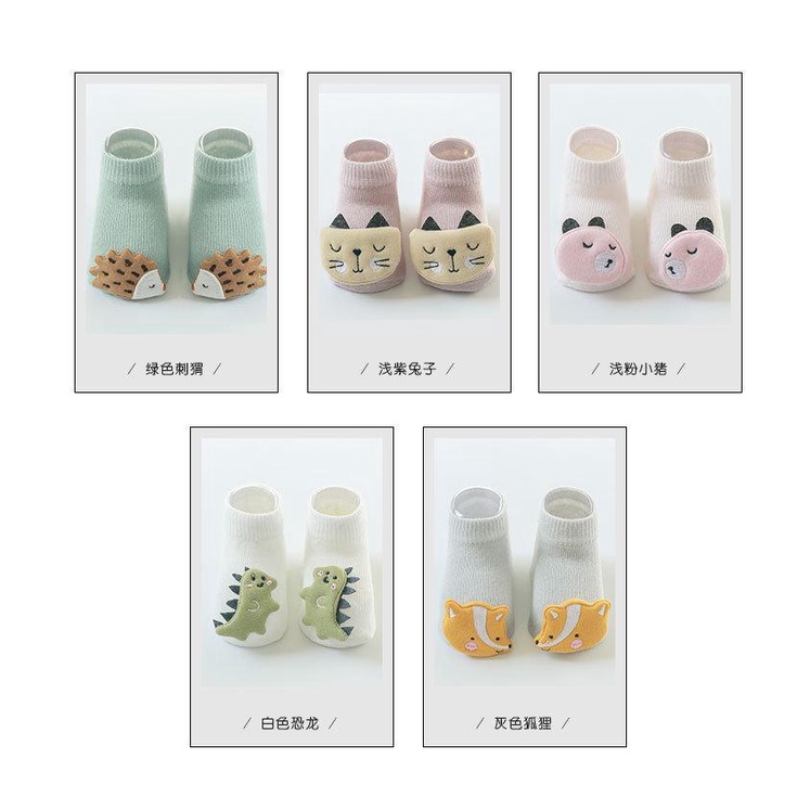 1234OS -1-3 thn | Kaos Kaki Bayi Anak Impor Newborn Socks Lucu Karakter Kartun.