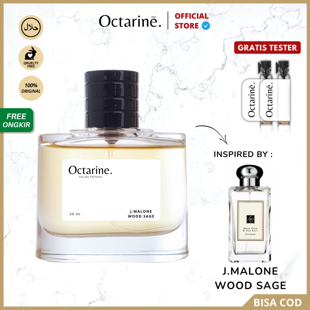 Octarine - Parfum Pria Wanita Tahan Lama Aroma segar, Floral, lembut Inspired By WOOD SAGE | Parfume Perfume Farfum Minyak Wangi Cewek Cowok Murah Original