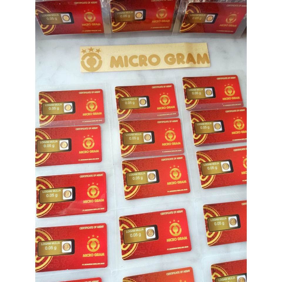 MICROGRAM Logam Mulia Emas Murni 0.05 Gram