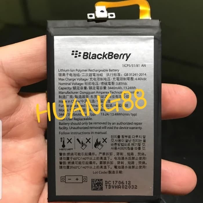 TERBARU- BISA COD BATTERY BATERAI BATRE BB KEYONE BLACKBERRY KEYONE ORI 100%