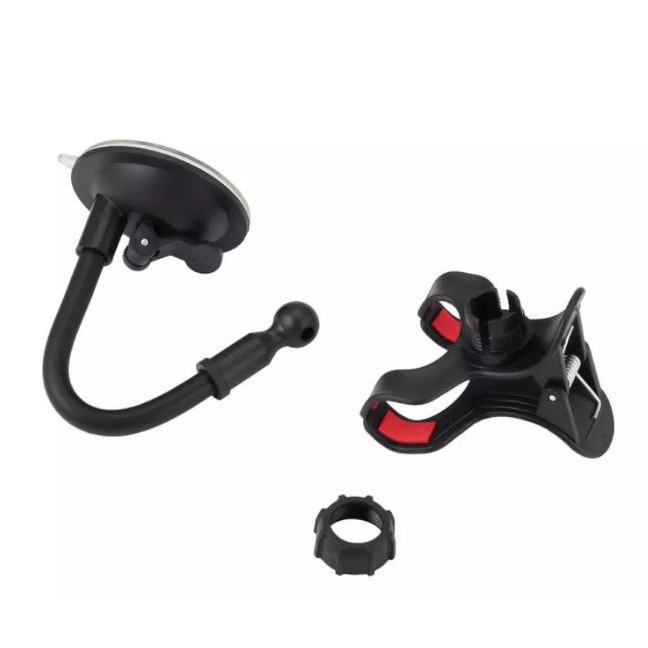 SOFT TUBE Mobil Jepit 4 Cakar Tempel Kaca Dashboard Gps HP Flexible Universal Penyangga Car Holder