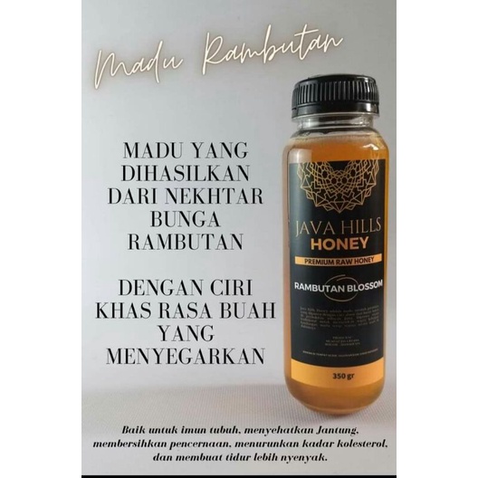 

Madu asli (rambutan blossom termurah)