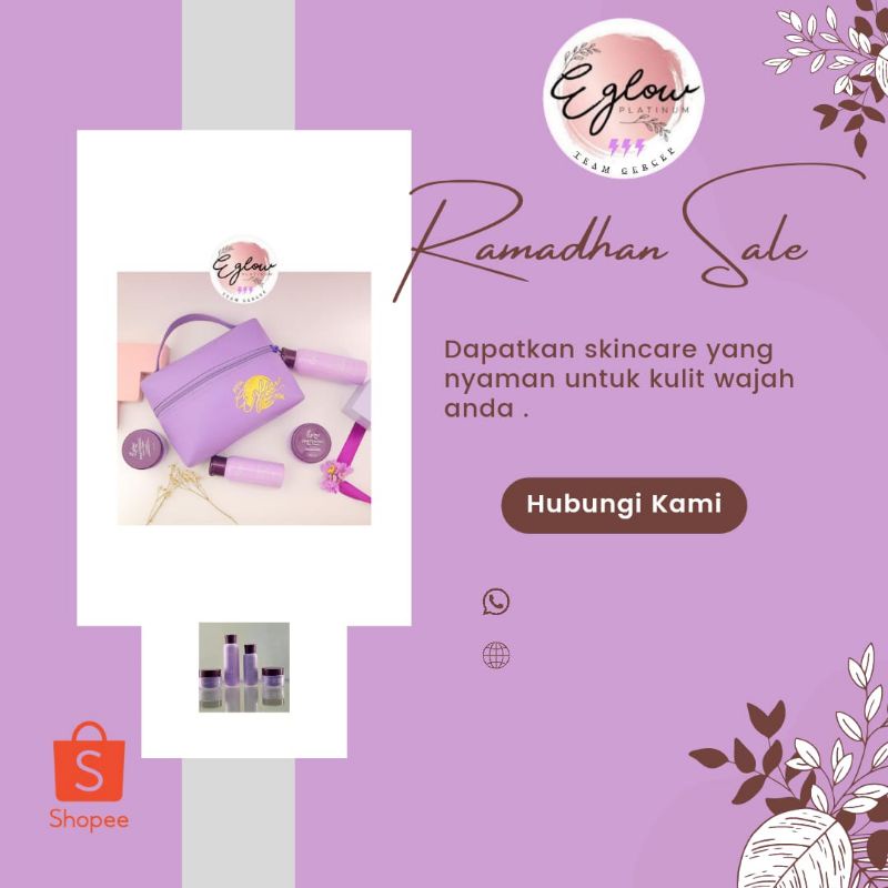 ORIGINAL EGLOW PLATINUM SKINCARE PAKET GLOWING ACNE WHITENING ORIGINAL ASLI / BPOM SKINCARE MURAH HEMAT MEWAH / FREE GIFT HADIAH / SKINCARE TERLARIS AMAN BPOM HALAL PALING AMPUH UNTUK SEGALA KULIT WAJAH-Paket ULTIMATE /FLEK