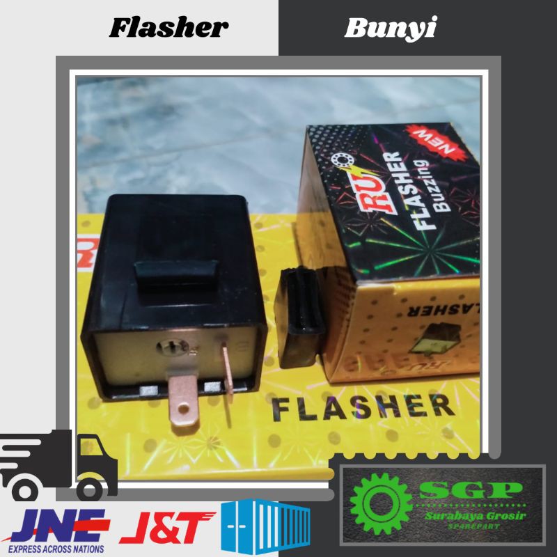 Flasher setelan / bunyi / std kedip lampu sein sen LED motor original termurah