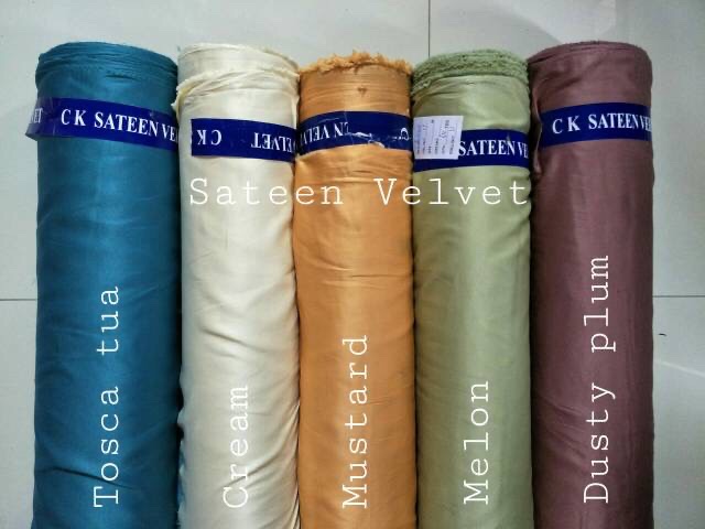 MURAH!! Kain satin roberto Velvet valentino premium (bridesmaid)/ bahan satin Velvet.