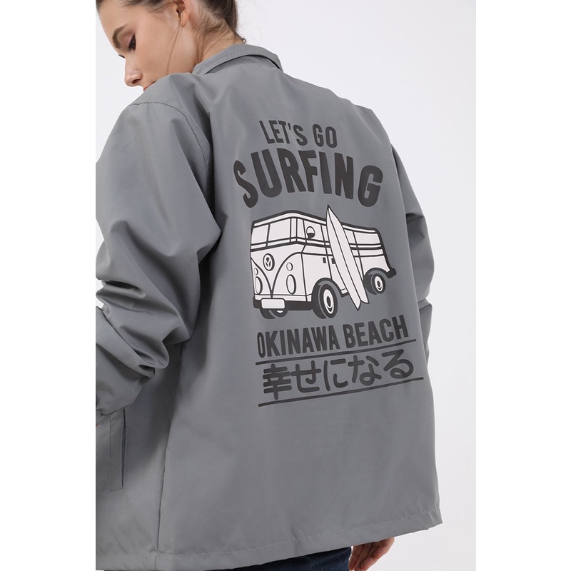 Berrybenka Street - Outer Jaket Wanita Coach Okinawa Beach-6