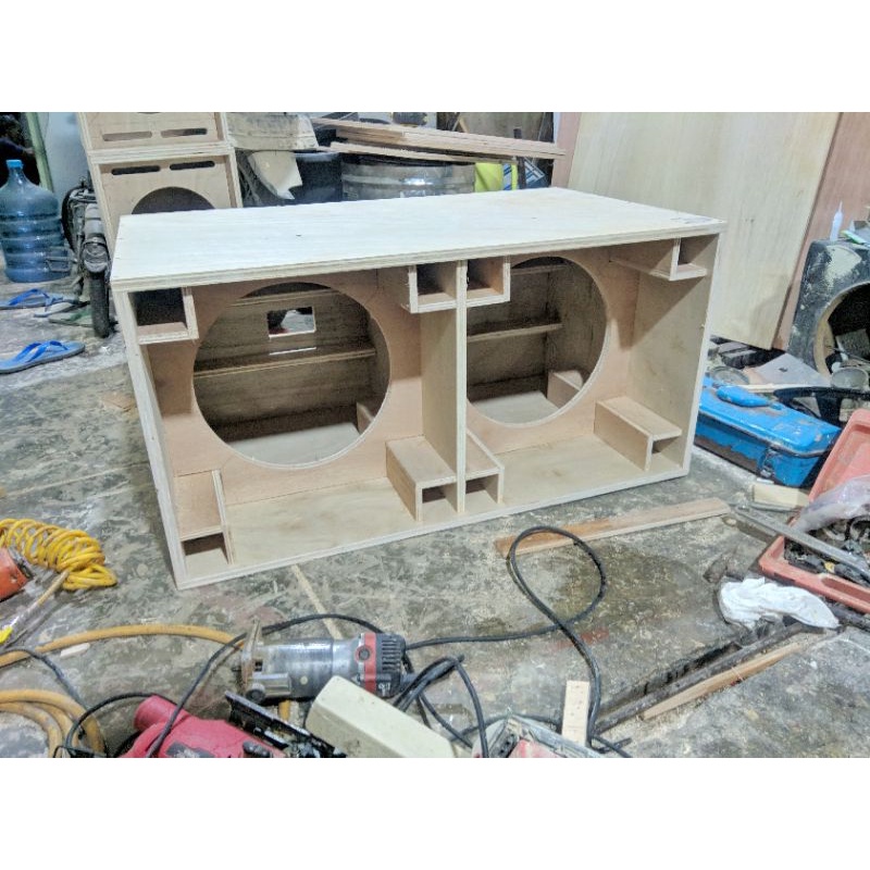 Box speaker 15 inch planar double.. chat dahulu