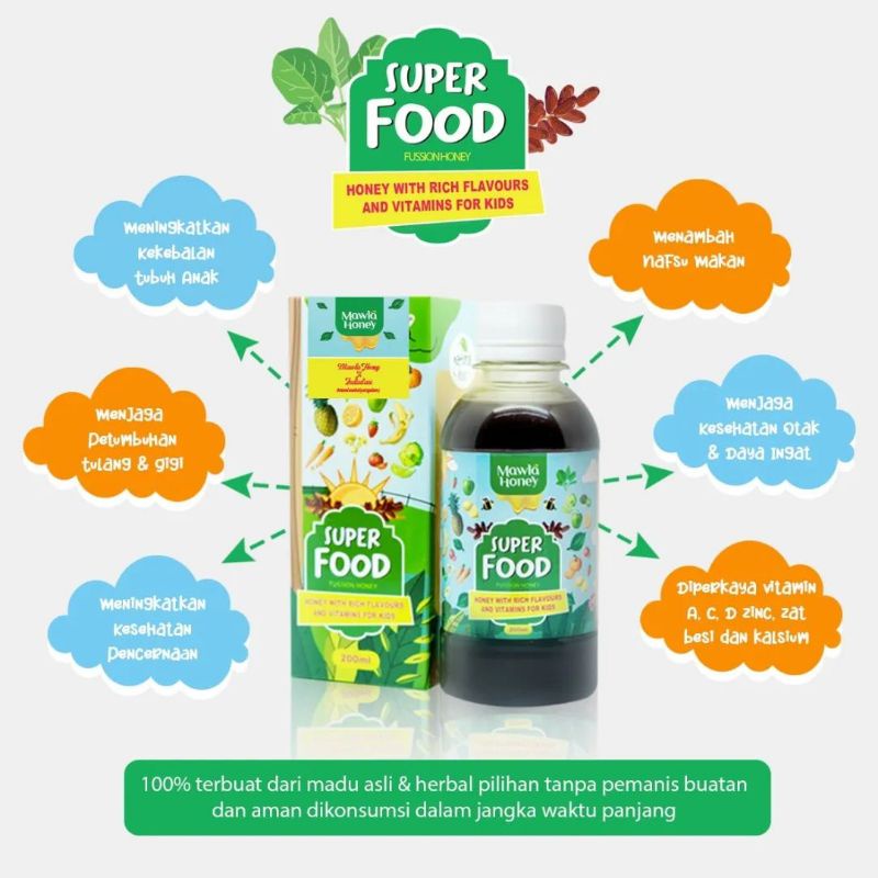 

Superfood200ml/mawlahoney/madumurni/maduhutan