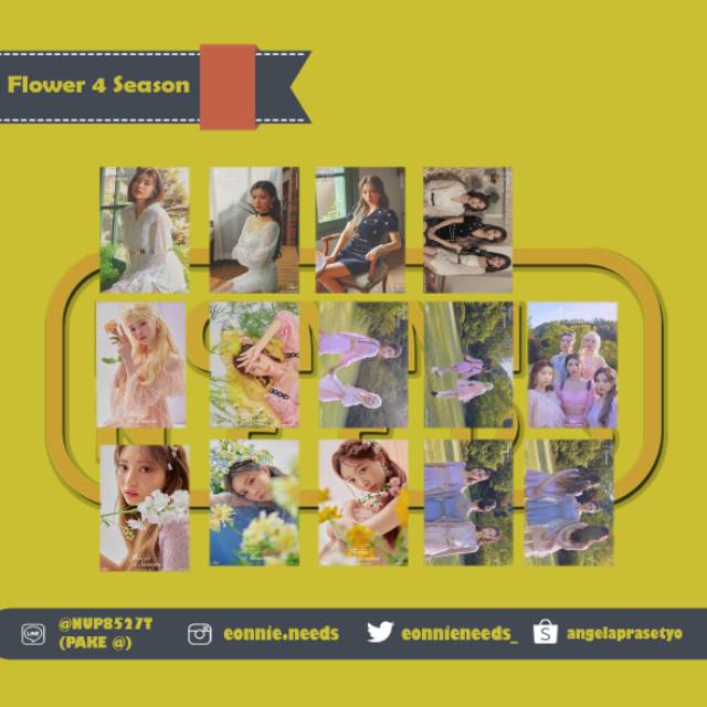 [UNOFFICIAL PHOTOCARD] DIA 'FLOWER 4 SEASON' SET