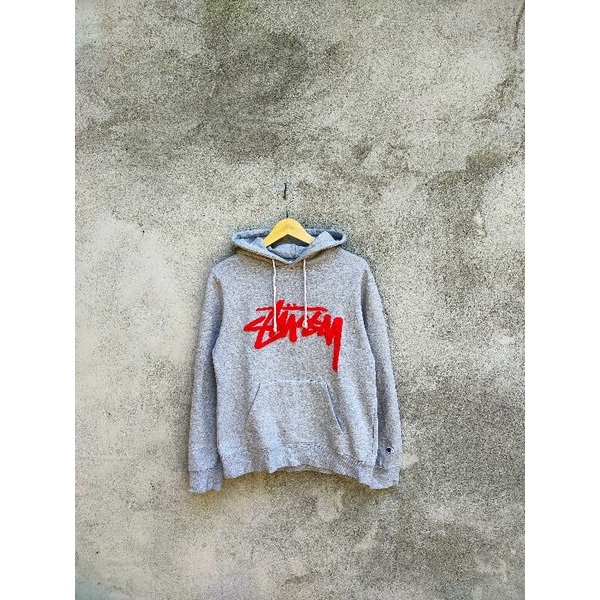 Hoodie Champion x stussy