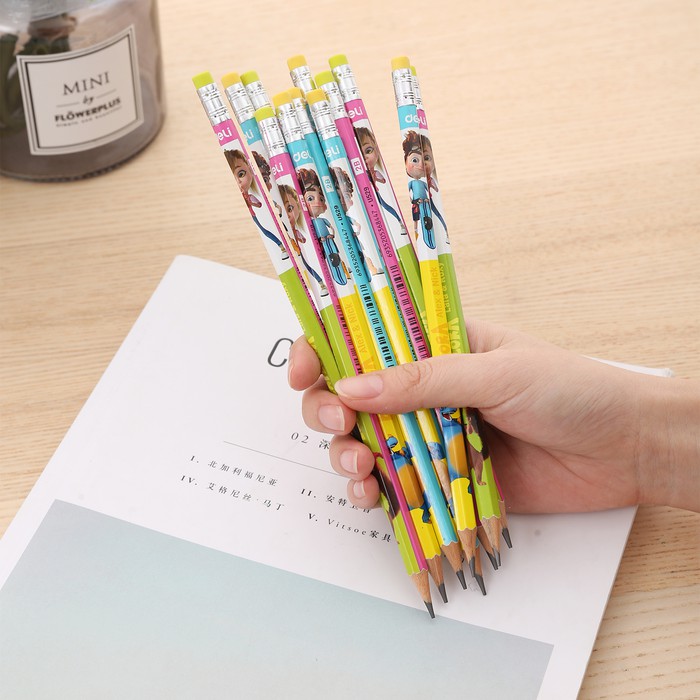 

TERBARU DELI EU52900 GRAPHITE PENCIL 2B W/ERASER / PENSIL 2B 1 BOX / 12 PCS