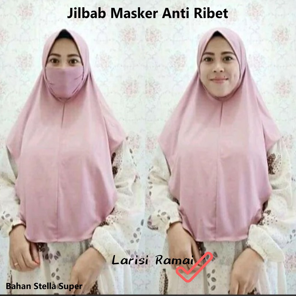 Jilbab Masker - Hijab Instan - Niqab Tali