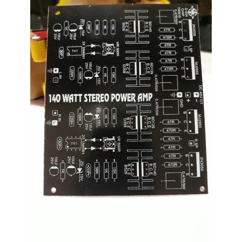 Pcb Power Amplifier 140W stereo
